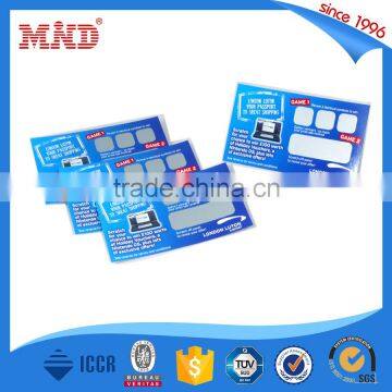 MDP421 Custom scratch card for mobile phones,lottery scratch card printing