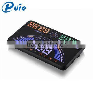 2016 New 5.8" Screen Car HUD Head Up Display Overspeed Warning Alarm System Car Speed Head UP LED Display