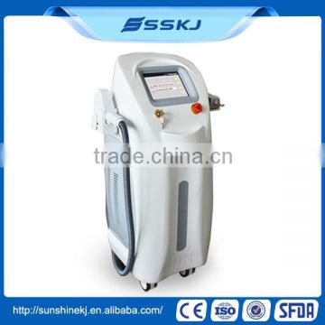 Vertical Multifunctional Long Pulsed Nd Yag Laser Q Switched Laser Machine Hair Removal For Salon Use Mongolian Spots Removal