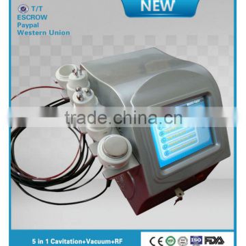 2014 best effective ultrasonic liposuction cavitation machine for sale with 6 handles