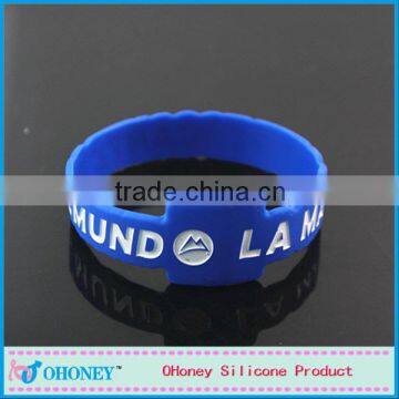 Debossed Silicone Wrist band, gungzhou factory China