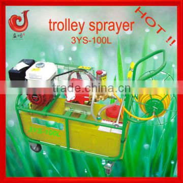 100L CE certificate trolley sprayer carried trolley power sprayer