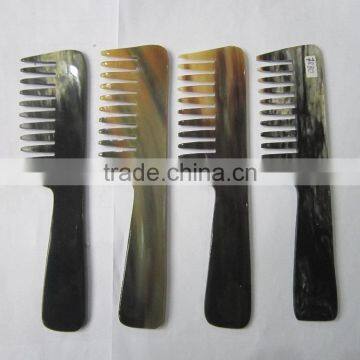 Buffalo horn comb with handle, handmade products made in Vietnam