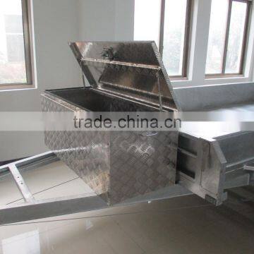 2.5MM CHECKER PLATE ALUMINIUM TOOL BOX 1230x500x510mm