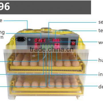 poultry incubator machine wq-96 small egg incubator hatching machine