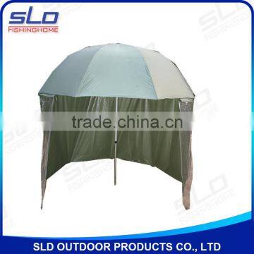 outdoor nylon waterproof fabric fishing Umbrella with a detachable curtain covering