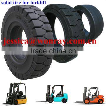 solid rubber tyres for linde forklift airless tire