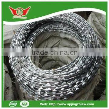 Razor barbed tape,electro galvanized wire tape