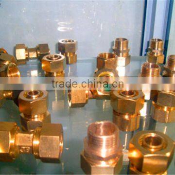 forged brass Compression Coupling for connecting copper tube
