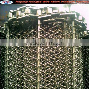 Wire mesh conveyer belt for food transport (manufacturer)