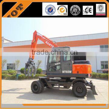 Wheel excavators, wheel diggers, 0.3m3, 4WD, air-conditioner,EXCELLENT engine, hammer,CE