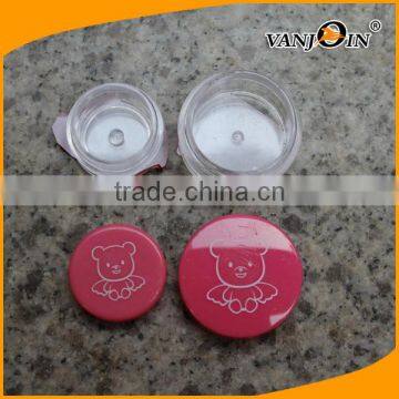 Cute 10ML Empty PET Plastic Baby Skin Care Jar With Pink Cap photo-6