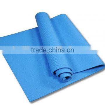 Professional blue color PVC Yoga mat/ Wholesale PVC fitness bule yoga mat