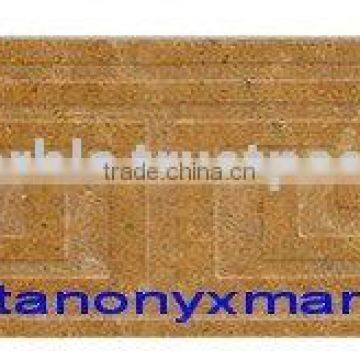 Indus Gold Carving Boarders,Indus Gold Marble Floor boarders, Marble Water jet marble border