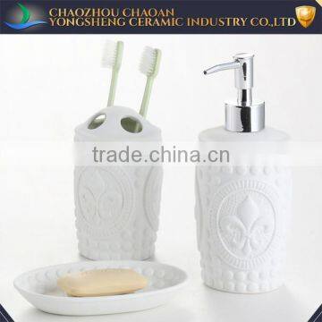 New Promotion Hotel Porcelain Bathroom Accessories Set Ceramic Manufactured in China photo-3