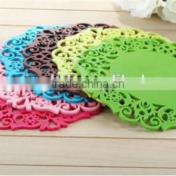 silicone cup pot grill lace mat pads tripod custom design induction cooker suitable