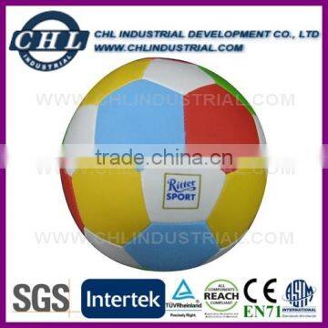 Phthalates free stuffed vinyl ball with logo