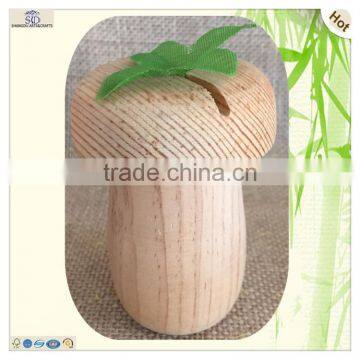 unfinished wooden mushroom cuboid shape slot box