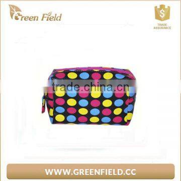 Promotional Wholesale Hanging PU Dot Luxury Cosmetic Small Makeup Bag Customized photo-3