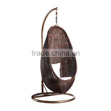 2014 stylish rattan swing hanging chair