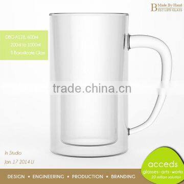 Hand Made Stylish Clear Pyrex Glass Jug / Drinking Jug photo-2