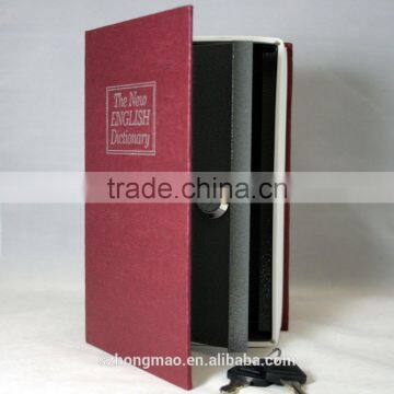 Dictionary Secret Book Hidden Safe With Key Lock Book Safe In Red photo-4