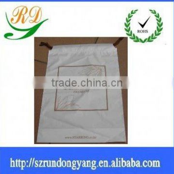 CPE shoe packing bag with cotton rope