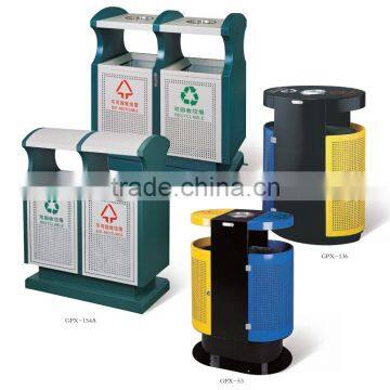 Metal Public Dustbin for Hotel Garden Park Hospital Airport School photo-2