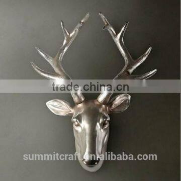 Resin Metallic Color Deer Head Wall Hanging Craft photo-2