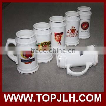 Logo Custom Non-disposable Ceramic Beer Mug 22oz Cup White Mug photo-2