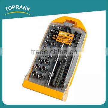 41pcs Screwdriver and Socket Set, Adjustable Ratchet Screwdriver Set photo-2