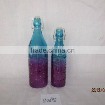250ml,500ml.750ml and 1000ml Cheap Glass Juice Bottle With Clip Top Rail in High Quality