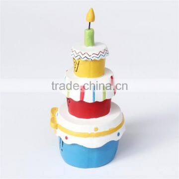 Custom Birthday Gifts Resin Artificial Birthday Cake Model photo-3