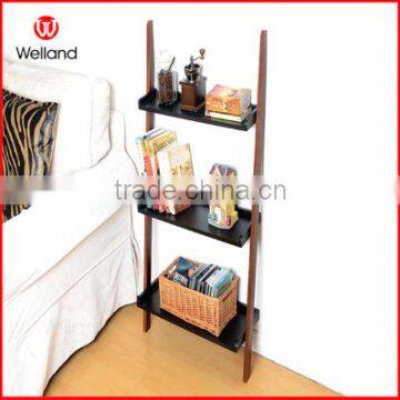 Sided wooden wall floor shelf