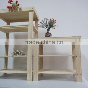 Decoration hot sale wooden Flower Display Shelf