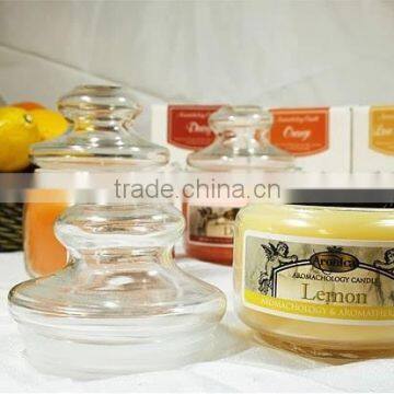 80ml 250ml 350ml Glass Wax Jar Glass Candle Holder With Mushroom Lid photo-5