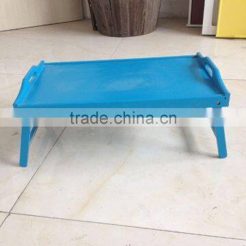 Hot sale painting Food Serving Tray with Folding Legs