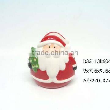 Santa Claus shaped ceramic decorative napkin holder