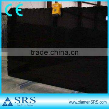 Wholesale polished absolute black granite slabs price