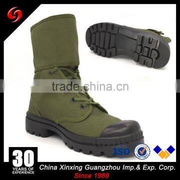 African Army Training Canvas Jungle Boots in Olive Green