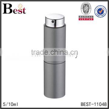 Cosmetic Best Selling Wholesale 5ml 10ml Rotary Glass Perfume Bottle Luxury Colorful Aluminum Cover Spray Bottle Perfume photo-4
