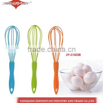 Hot selling new design food grade silicone coated head egg whisk