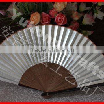 Japanese Gold and Silver Color Bamboo Paper Fan Promotionally photo-2