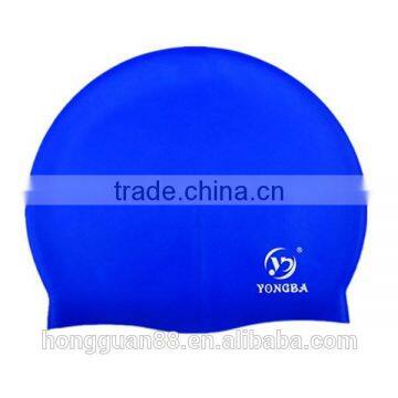 High quality logo printed custom waterproof silicone swim caps swimming caps