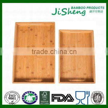 Eco-friendly Top Quality Bamboo Food Serving Tray With Handles photo-3