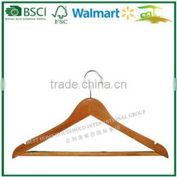 High quality fashionable and colorful wooden hangers for clothes P66N-CHF