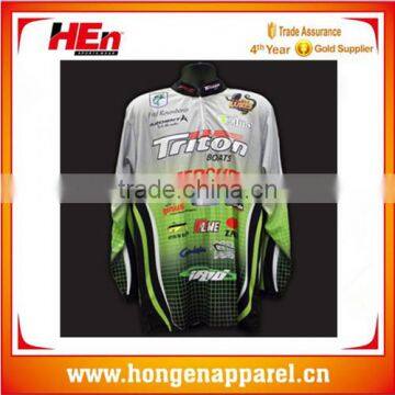 HongEn Apparel wholesale children's fishing jerseys fishing wear fishing shirts