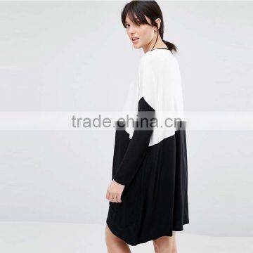 2016 Autumn Women Colour Block Design Maternity Maxi Dress HSD9705 photo-2