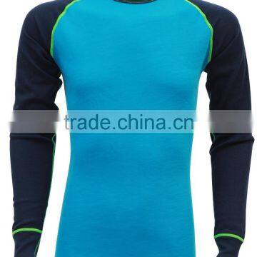 100% merino wool long sleeve base layer underwear