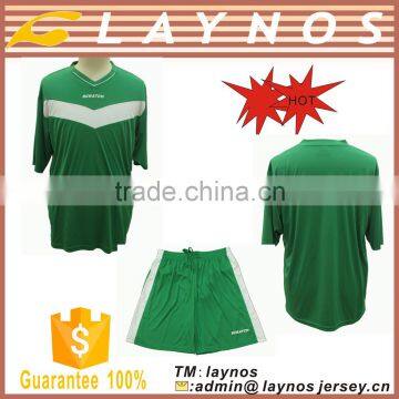high quality mens green soccer jerseys set
